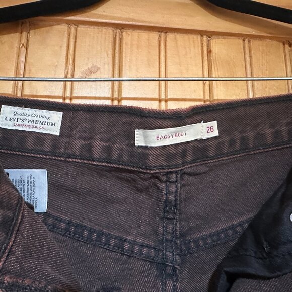 Levi's Premium Baggy Boot Red wash jeans - Picture 5 of 7